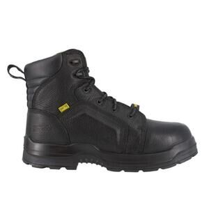 ROCKPORT WORKS Mens More Energy 6" Work Boot 12 WIDE Black Comp Toe EH SR NIB
